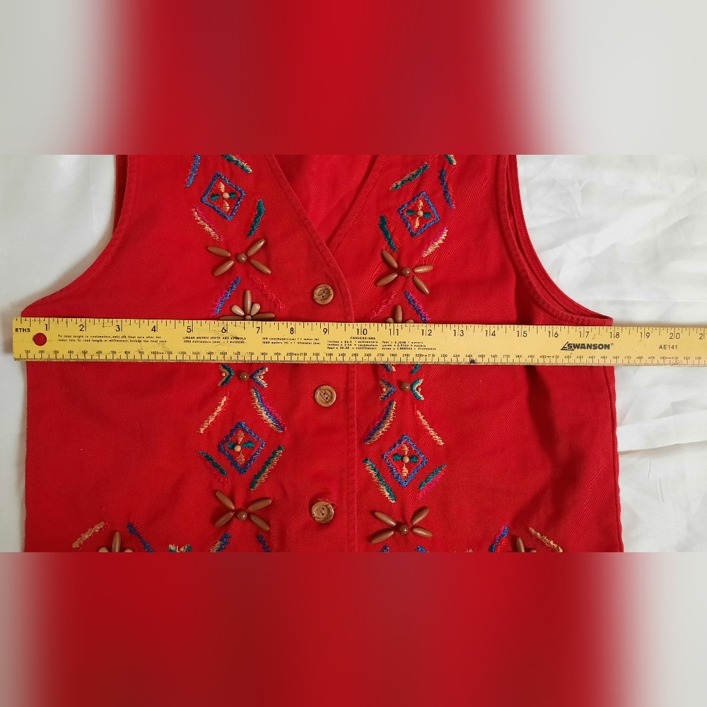 Beaded Embroidered Vest - Picture 5 of 5